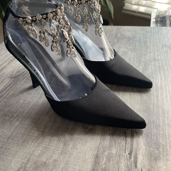 LORD & TAYLOR Evening Satin Sparkly Shoes - Picture 2 of 5